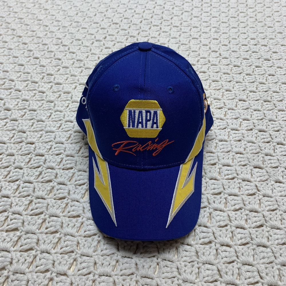 NAPA Racing Cap #55‎ Michael Waltrip Hat Nascar Ball Cap Blue Yellow Strapback